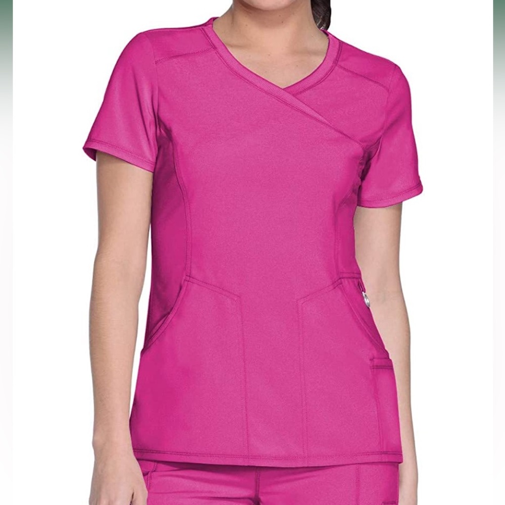Cherokee Infinity Women Scrubs Top Mock Wrap 2625A